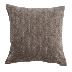 Rhea Velvet Pillow - Grey