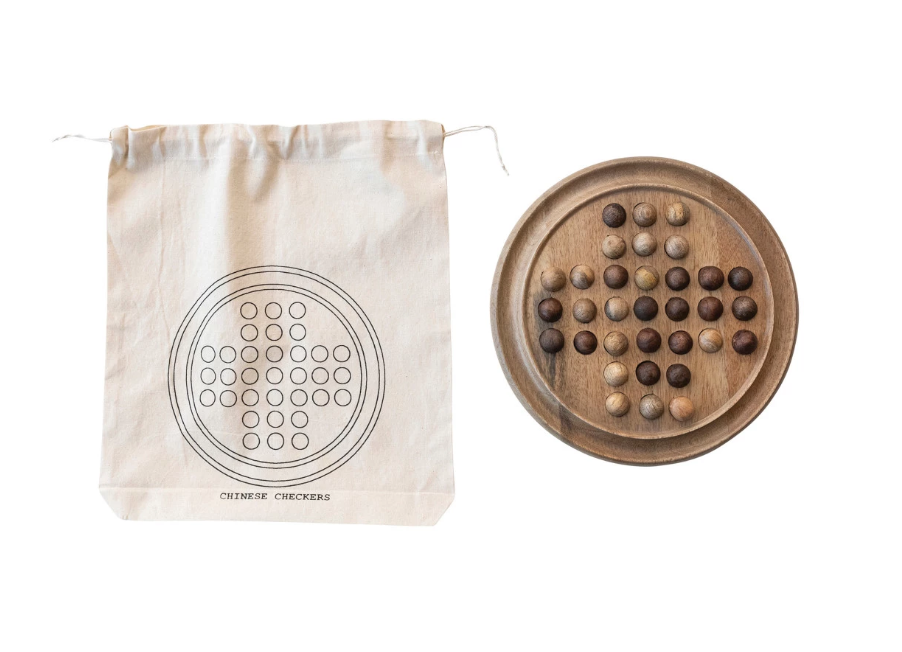 Wood Chinese Checkers Set