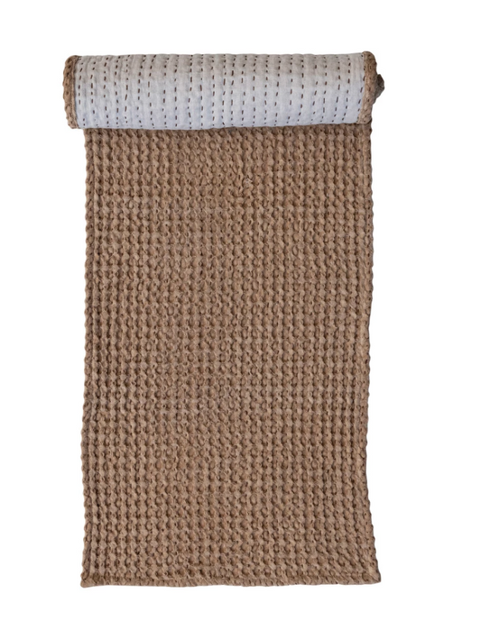 Freya Waffle Table Runner