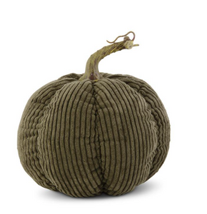 Green Corduroy Pumpkin