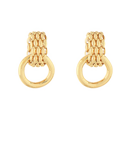 Nylah Gold Stud Dangle