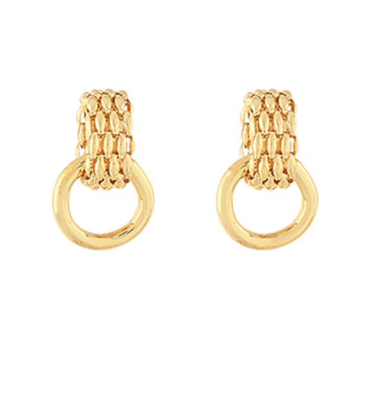 Nylah Gold Stud Dangle