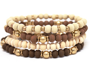 Jude Bracelet Set- Brown