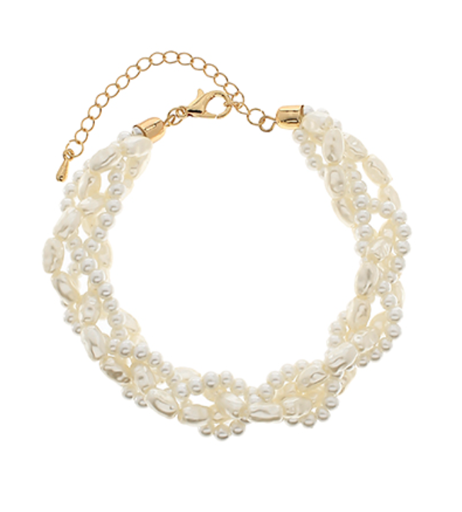 Amee Twisted Pearl Bracelet