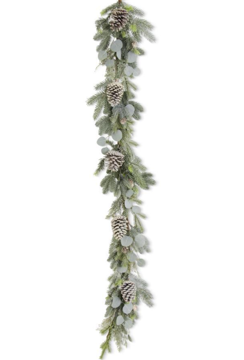 East Eucalyptus and Pinecone Garland