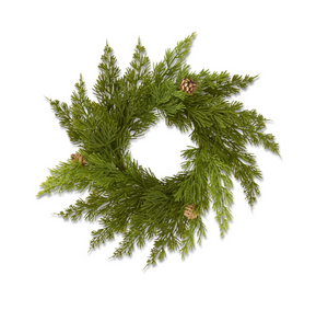 Evergreen Cedar Pine Candle Ring