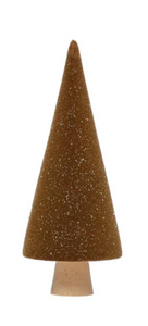 Sienna Glitter Flocked Trees