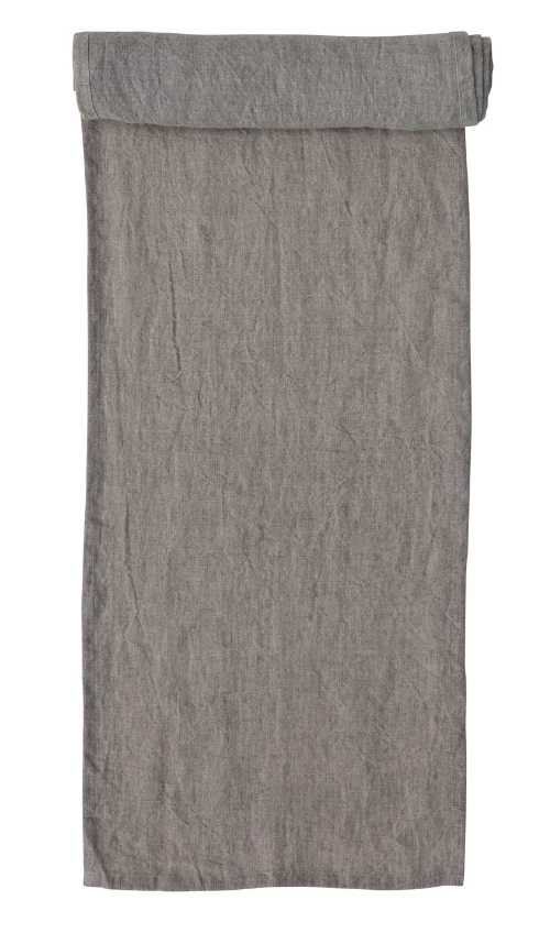 Steph Stonewashed Linen Table Runner- Ivory