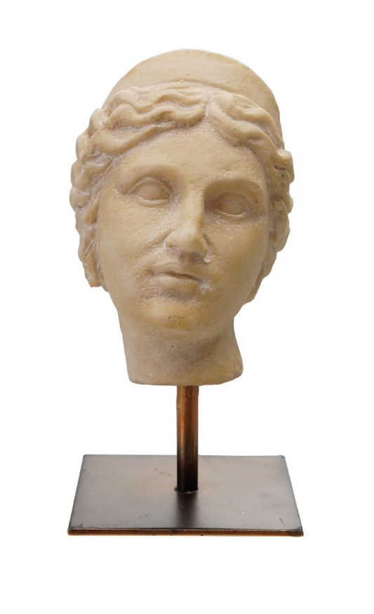 Resin Sculpture on Metal Stand