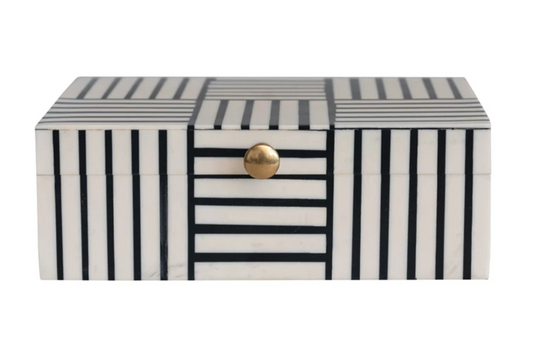 Salem Striped Decorative Box