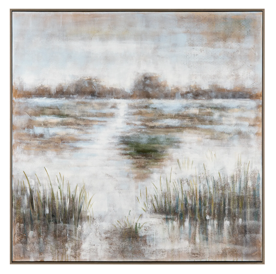 Smokey Shadows Framed Canvas