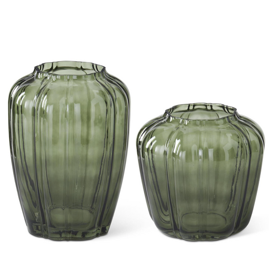 Denver Glass Vase- Green