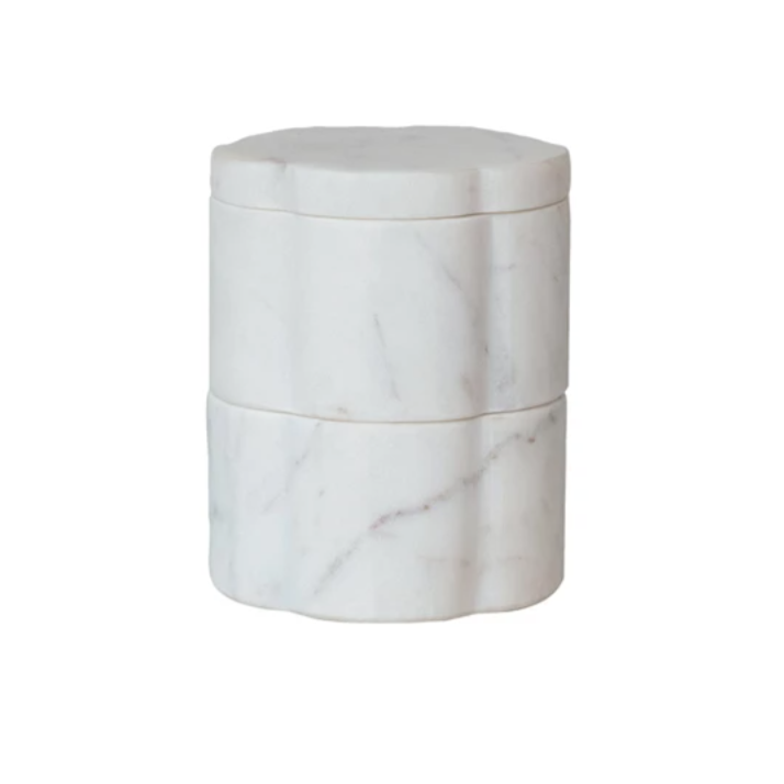 Marble Stackable Pinch Pots