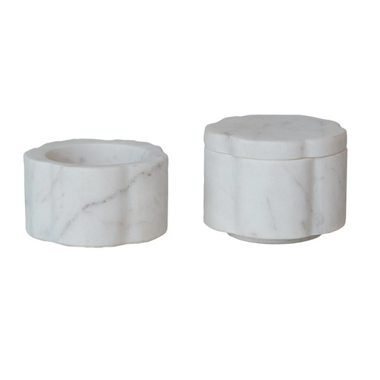 Marble Stackable Pinch Pots