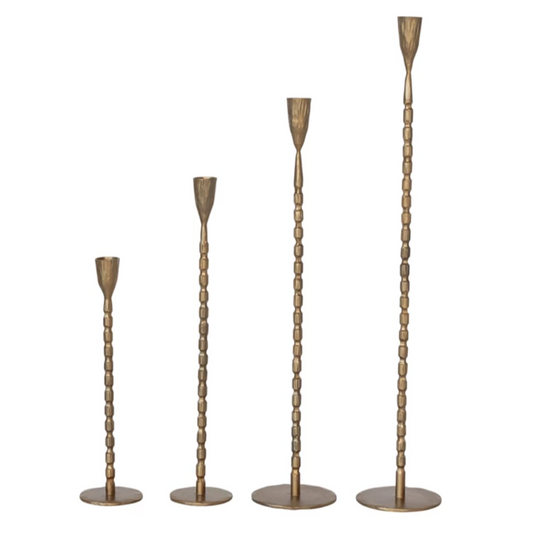 Bently Ribbed Candle Stick Holders