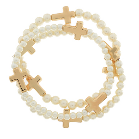 Jevy Cross Breaded Bracelet