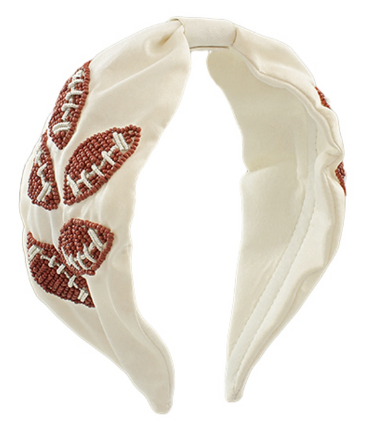 Football Bead Headband