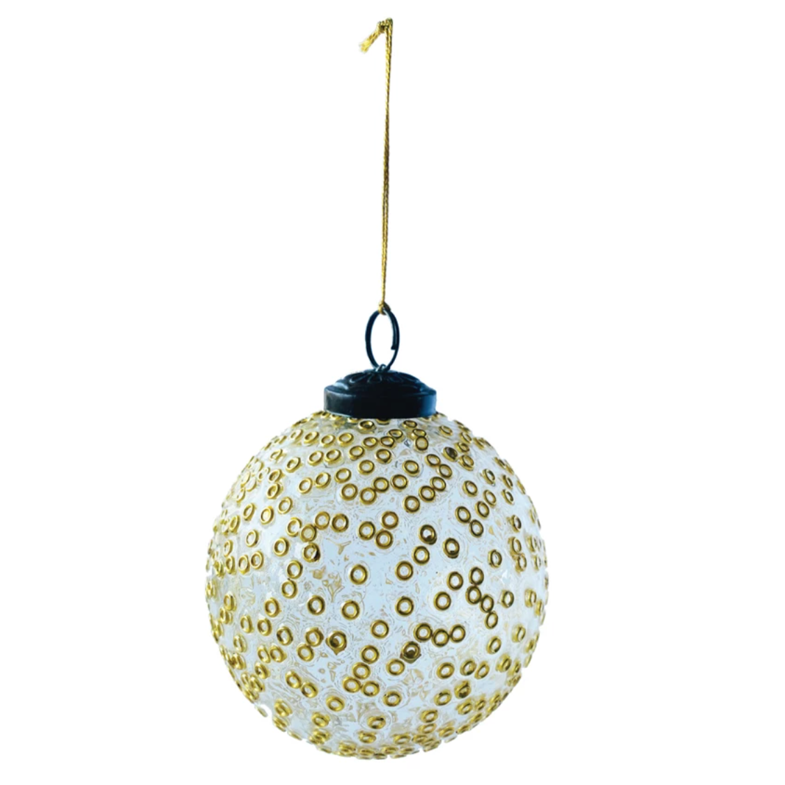 Eden Gold Seeded Ball Ornament