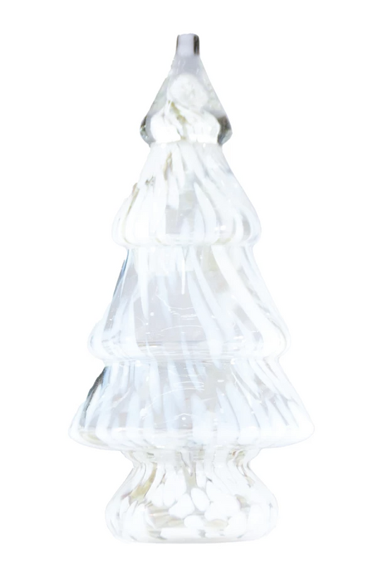 Confetti Glass Christmas Tree Jar