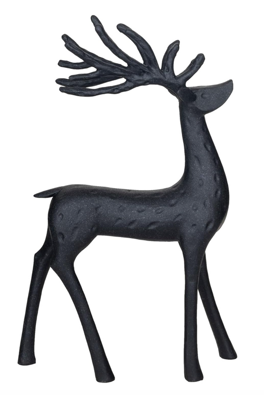 Shay Black Resin Deer