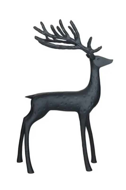 Shay Black Resin Deer