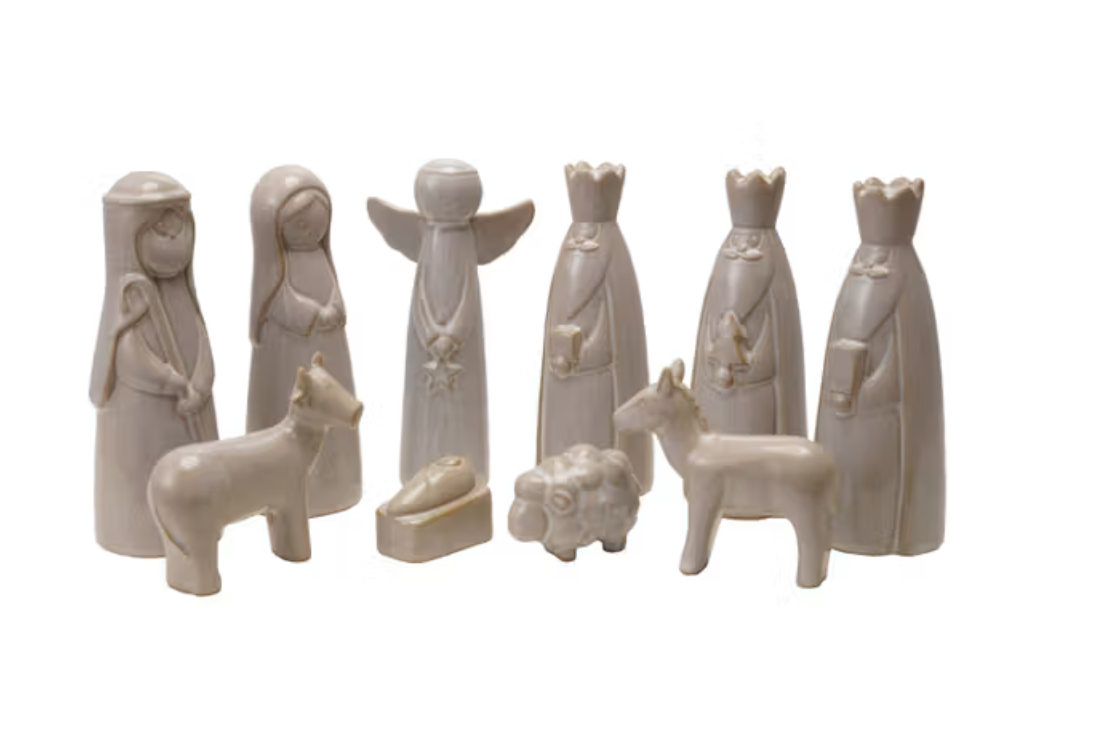 Nicholas Stoneware Nativity Set