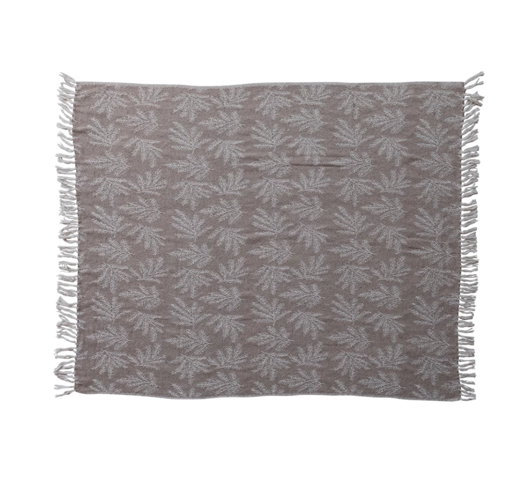 Noble Reversible Botanical Throw