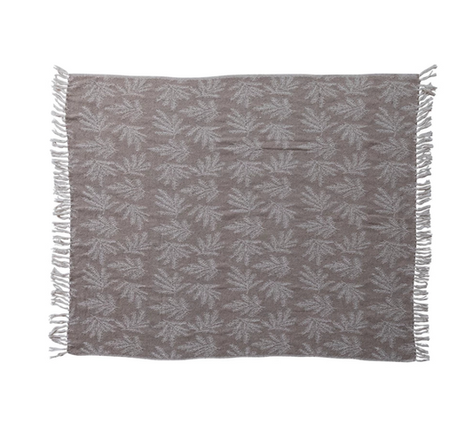 Noble Reversible Botanical Throw