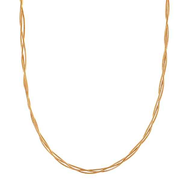 Layered Thin Chain Necklace