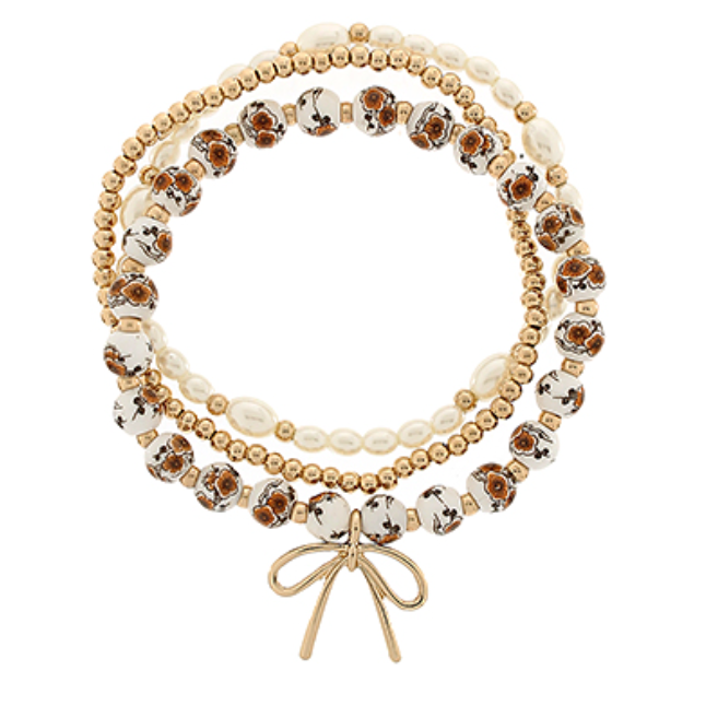 Millie Bow Beaded Bracelet