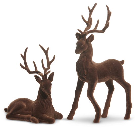 Herald Brown Flocked Deer