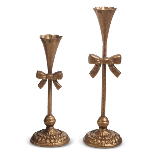 Tannon Bow Candlesticks
