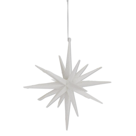 Shining Star Ornament - White