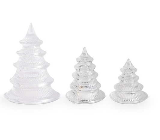 Ralphie Ribbed Glass Tabletop Trees