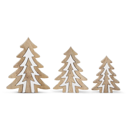 Geo Wood & White Trees