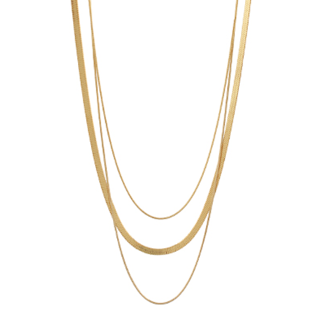 3 Layered Snake Chain Necklace
