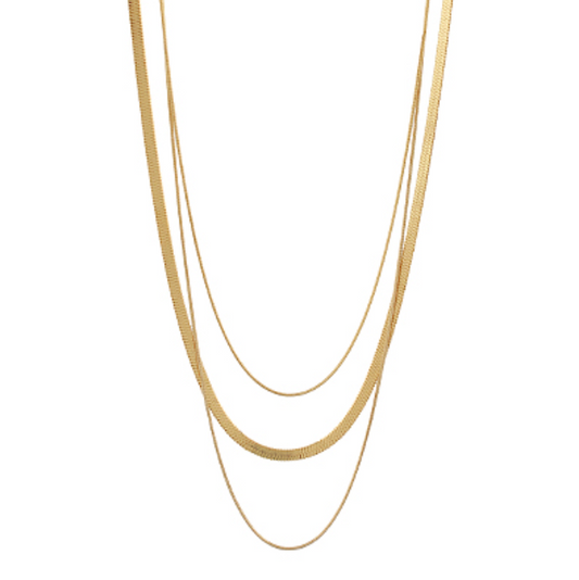3 Layered Snake Chain Necklace