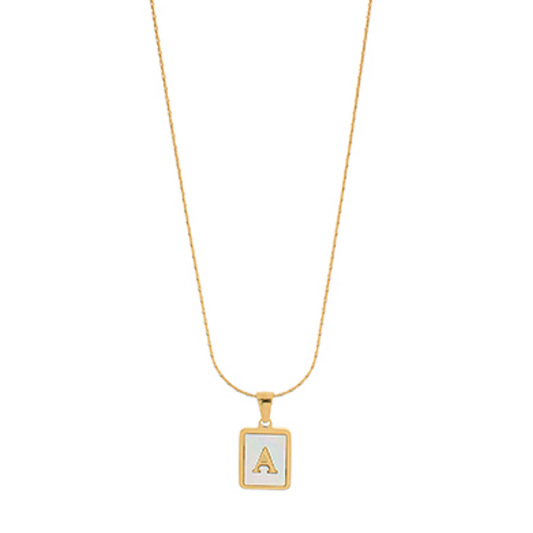 Shaw Pearl Initial Necklace