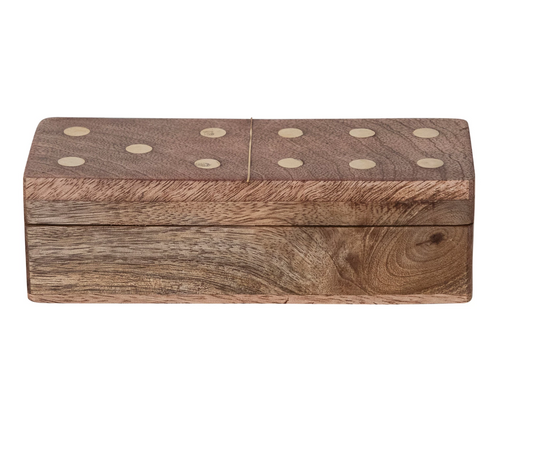 Lennon Dominoes in Mango Wood Box