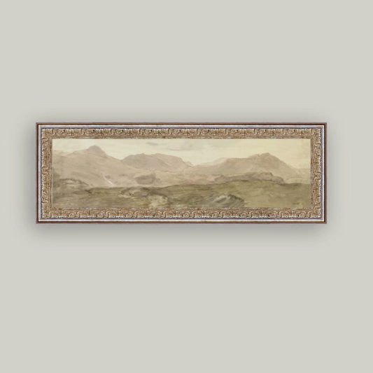 17x6 Top of Honister Crag Framed Art