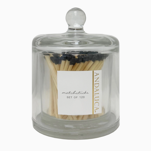 Rachael Matches in Glass Jar with Lid