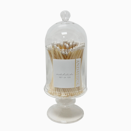 Jetson Matches in Tall Glass Jar with Lid