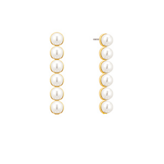Paula Pearl Bar Earrings