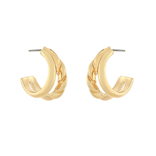 Kenzie Double Layered Hoops