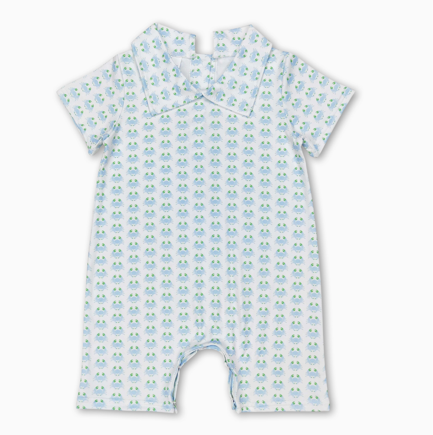 Crab Babys Summer Polo Romper