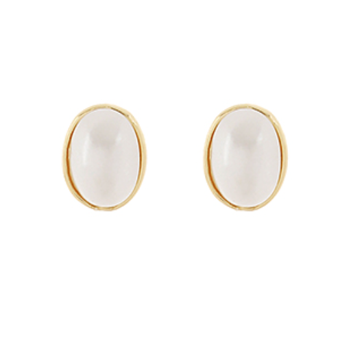 Marissa Oval Pearl Earrings
