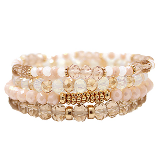 Champagne Blush Bracelet Stack