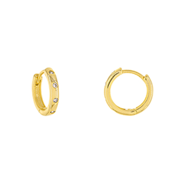 Brooke Brass Stud Earrings