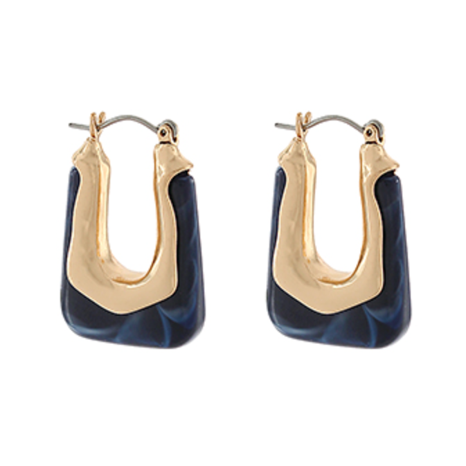 Lauren Square Marble Hoops