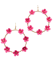 Load image into Gallery viewer, Rosey Floral Dangles
